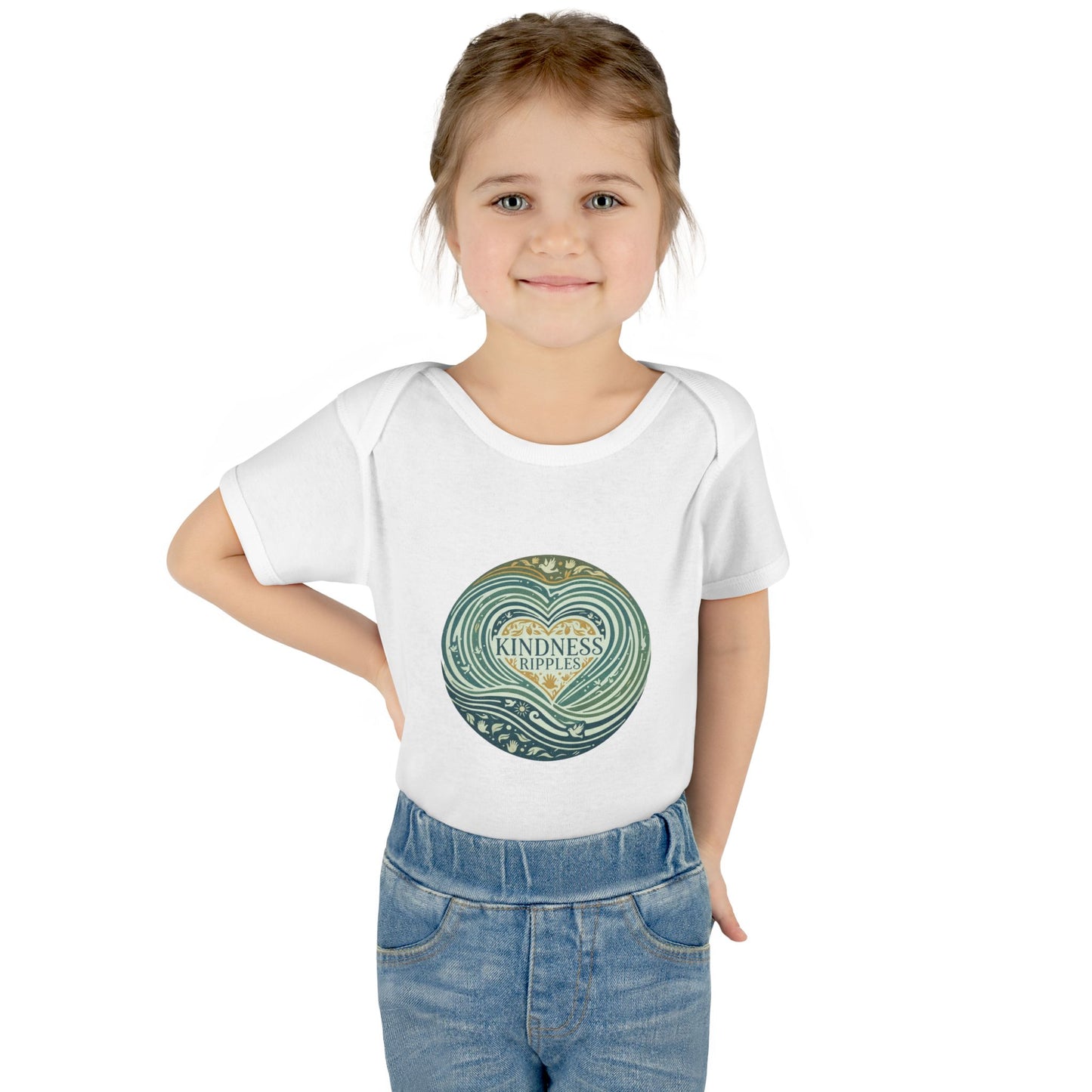 Kindness Ripples Infant Baby Bodysuit - Cute Baby Clothes for Newborns