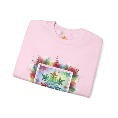 Rainbow Snowflake Kindness Crewneck Sweatshirt