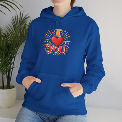 I Love You Graphic Hoodie