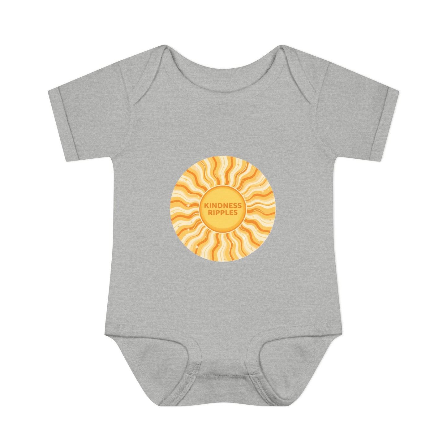 Sunshine Infant Bodysuit - "Mindfulness Ripple" Design for Newborns