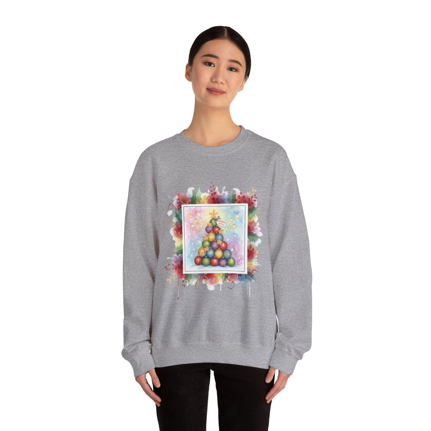 “Festive Ornaments” Unisex Crewneck Sweatshirt - Cozy Holiday Vibes