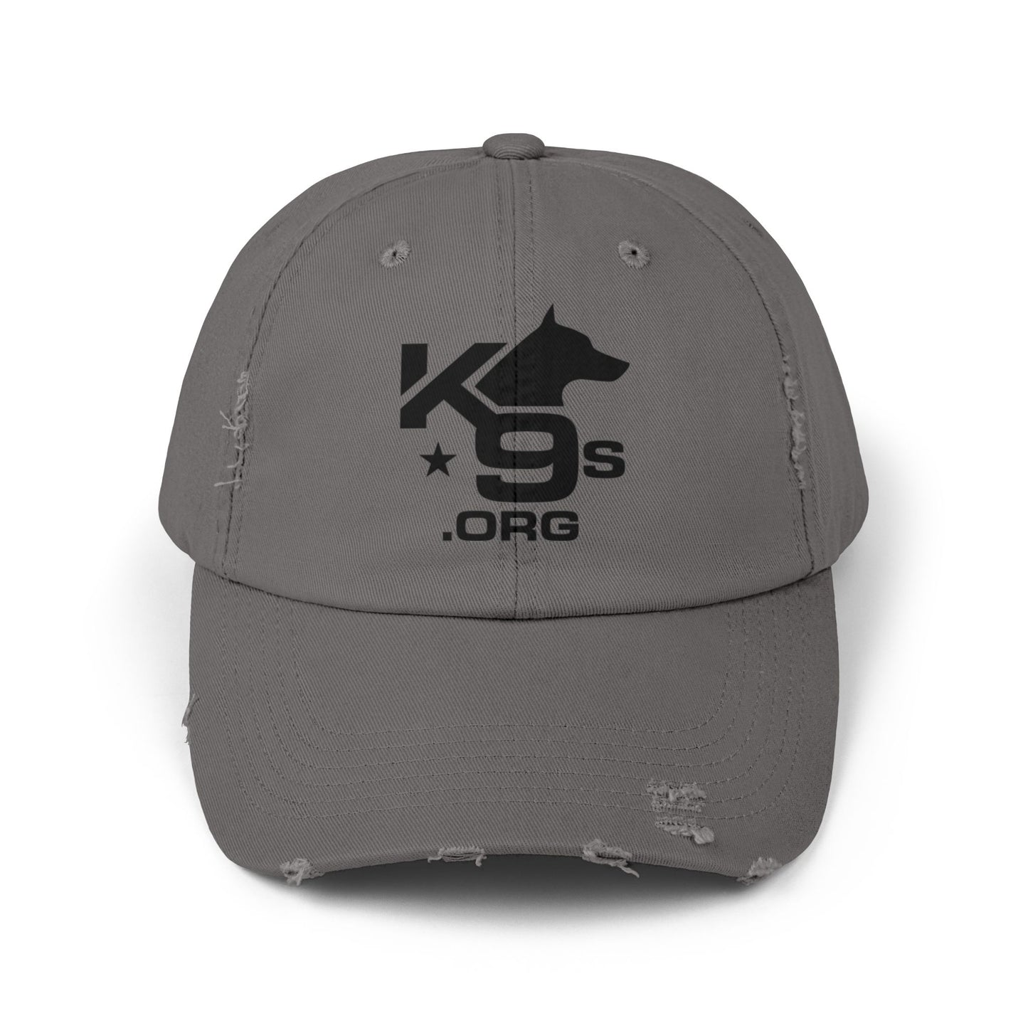K9s.org Distressed Baseball Cap – Tactical Dog Rescue Logo Hat