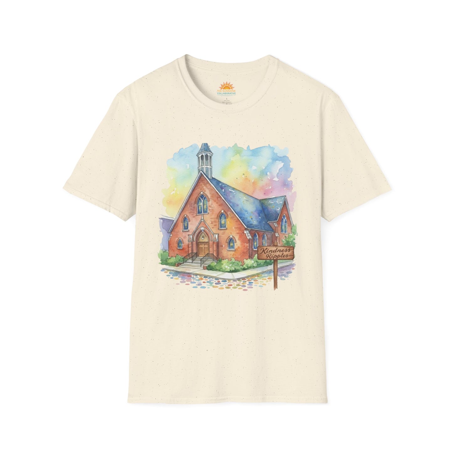 Watercolor Church Unisex Softstyle T-Shirt - Homage to the St. William Community