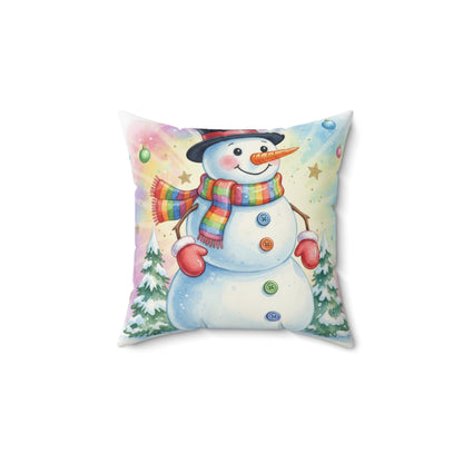 Christmas Snowman Pillow