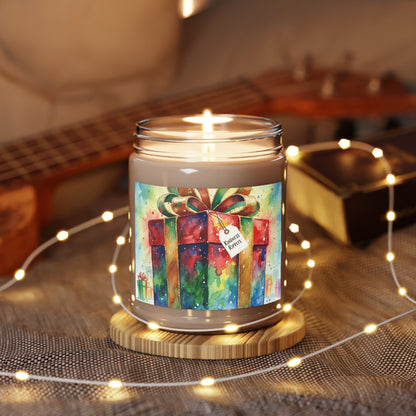 Festive Scented Soy Candle - 9oz Gift-Ready Design