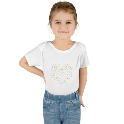Heart Star Pattern Infant Bodysuit