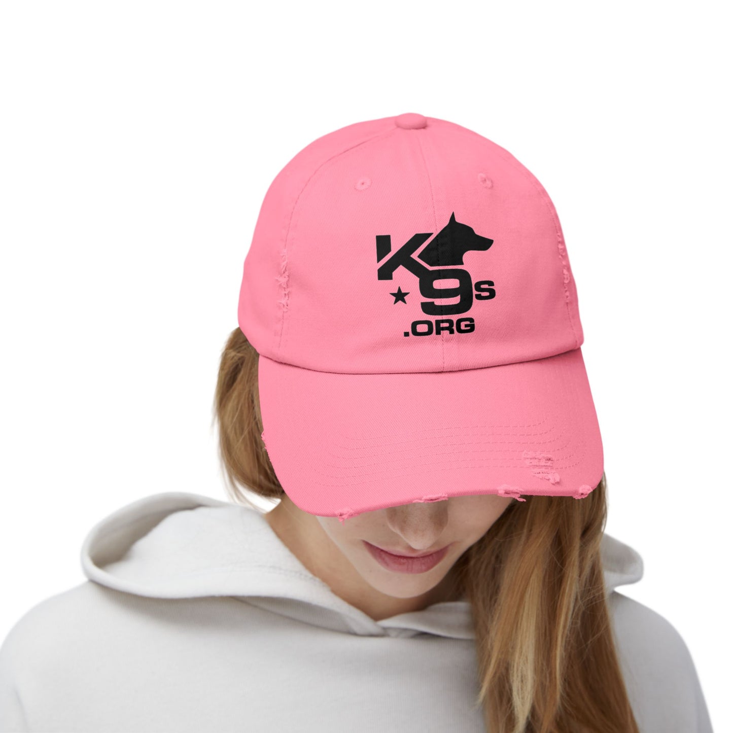 K9s.org Distressed Baseball Cap – Tactical Dog Rescue Logo Hat