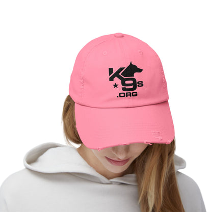 K9s.org Distressed Baseball Cap – Tactical Dog Rescue Logo Hat