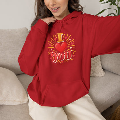 I Love You Graphic Hoodie