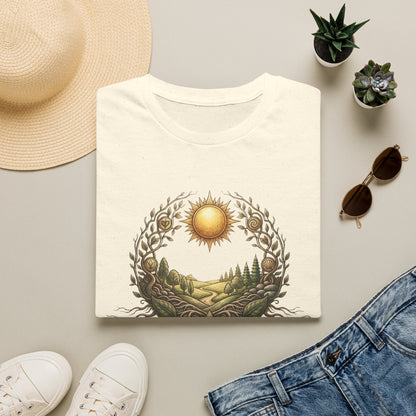Nature Sunscape T-Shirt — Surrounded by Nature Graphic