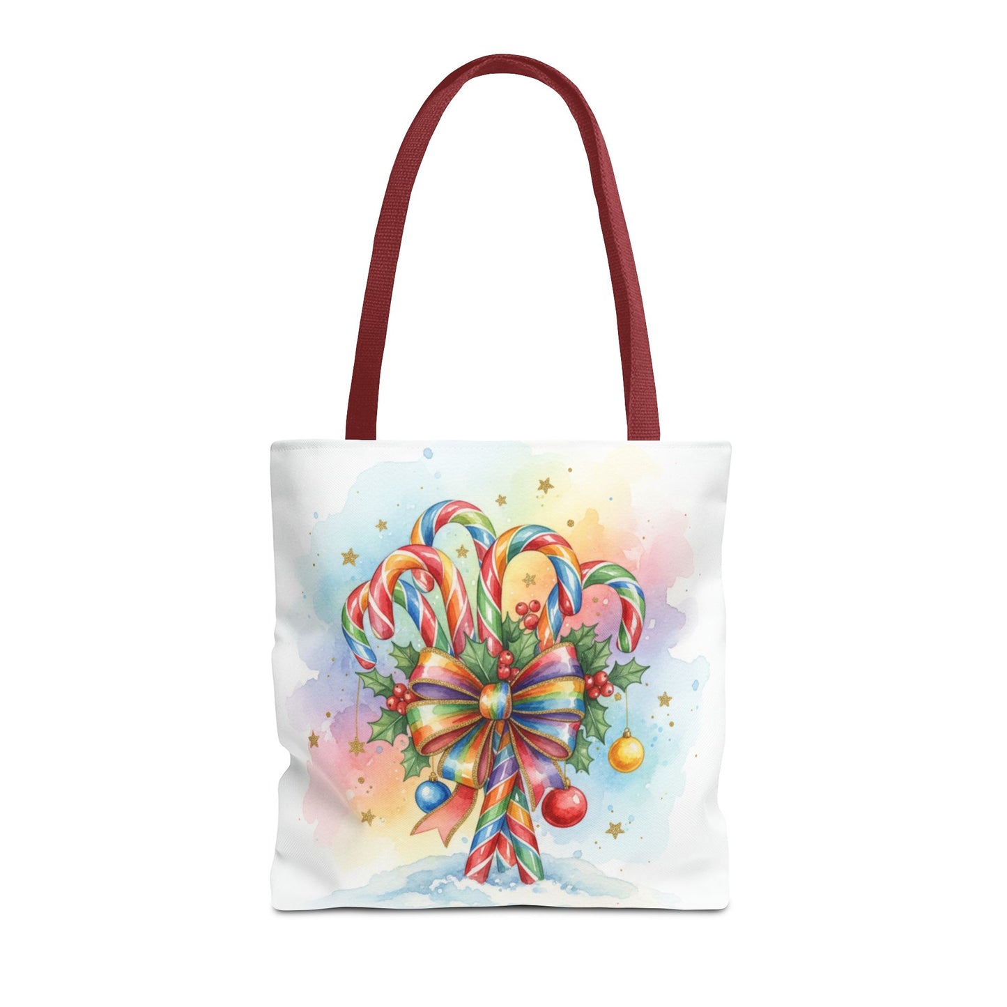 Festive Candy Cane Tote Bag