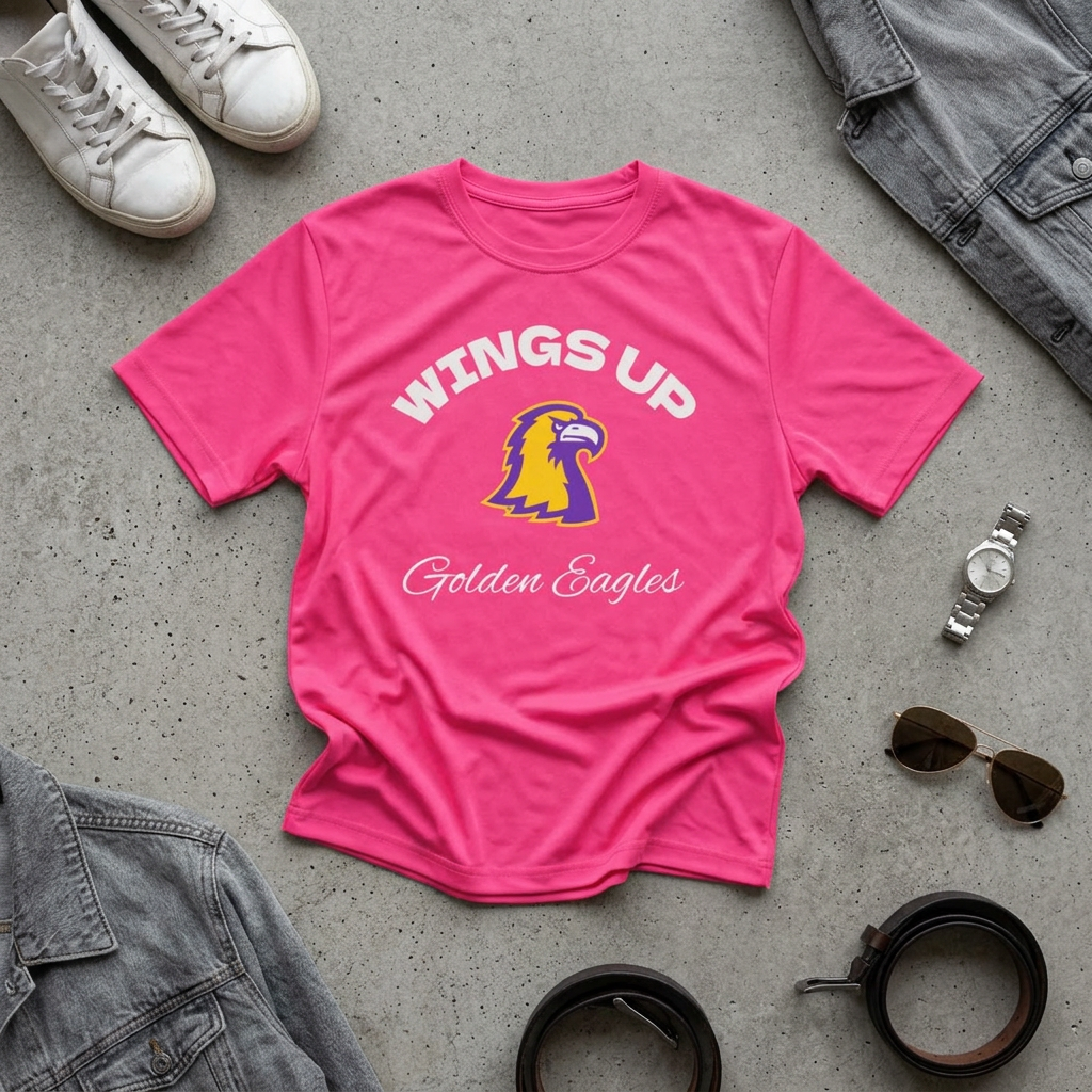 Wings Up Golden Eagles Moisture-Wicking Tee
