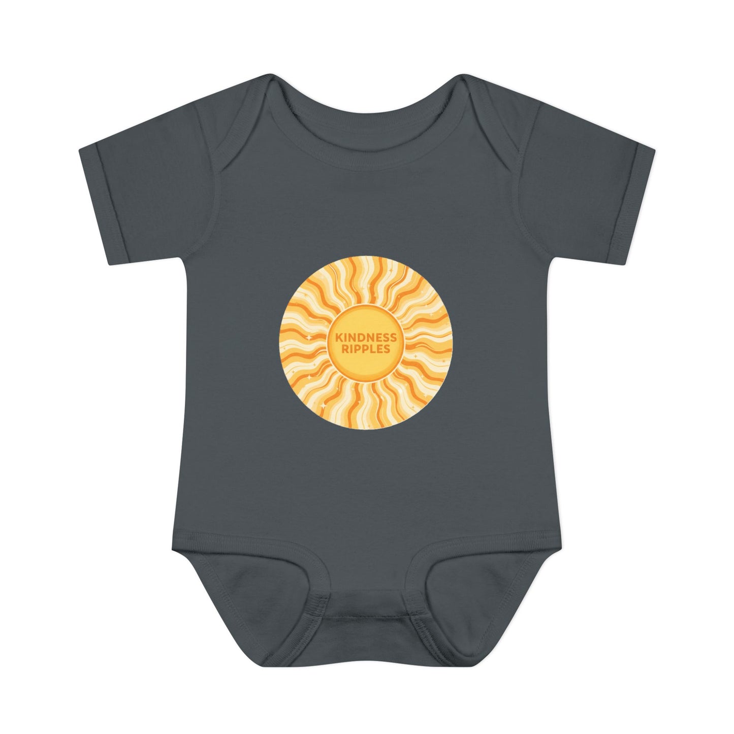Sunshine Infant Bodysuit - "Mindfulness Ripple" Design for Newborns