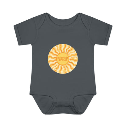 Sunshine Infant Bodysuit - "Mindfulness Ripple" Design for Newborns