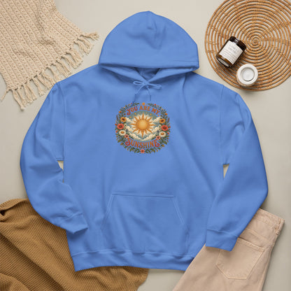 You Are My Sunshine Floral Hoodie
