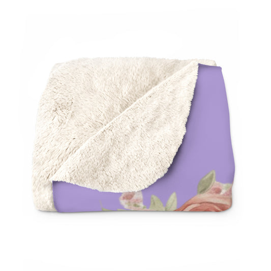 The Molly- Inspirational Sherpa Fleece Blanket - Awe-inspiring. Loving. Joyous - Kentucky Hills Floral Design