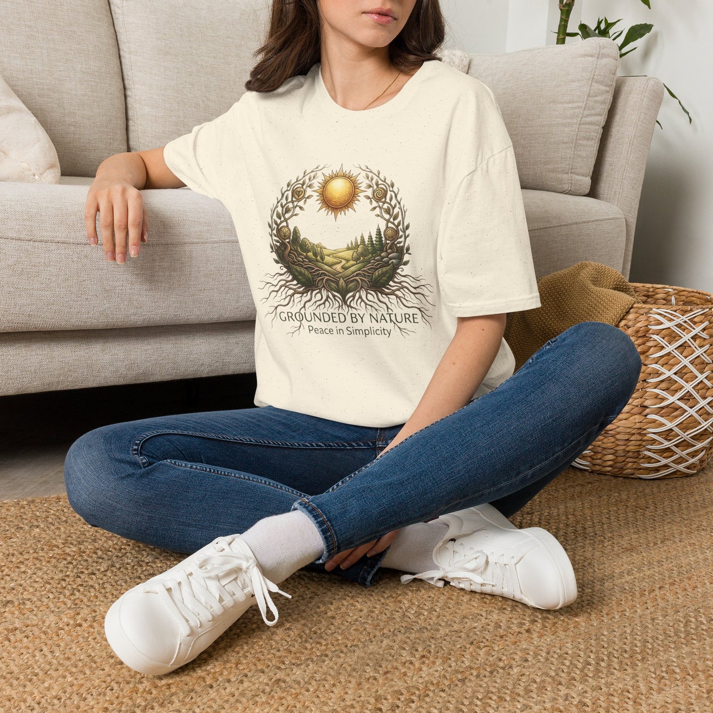 Nature Sunscape T-Shirt — Surrounded by Nature Graphic