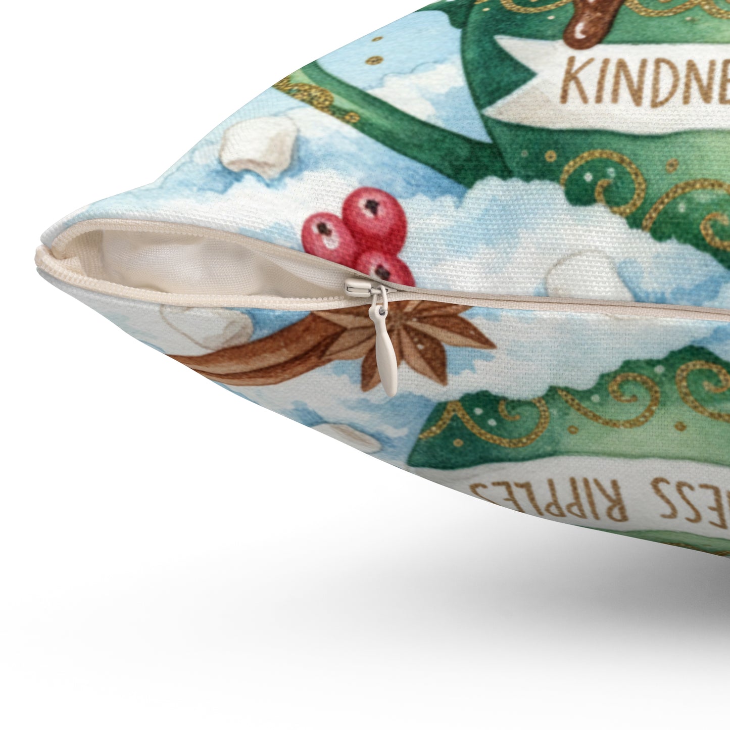 Colorful Kindness Ruffles Coffee Mug Pillow