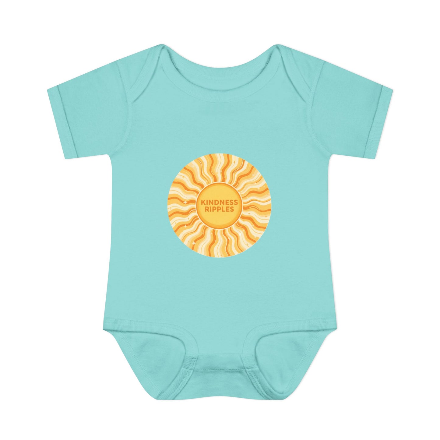 Sunshine Infant Bodysuit - "Mindfulness Ripple" Design for Newborns