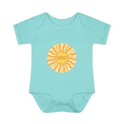 Sunshine Infant Bodysuit - "Mindfulness Ripple" Design for Newborns