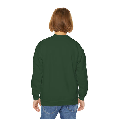 Cute Gingerbread Youth Crewneck Sweatshirt for Holiday Cheer