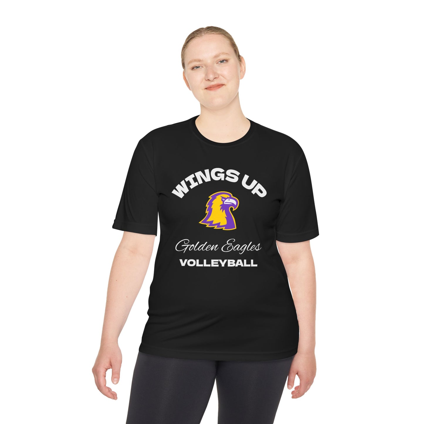 Wings Up Golden Eagles Volleyball Tee