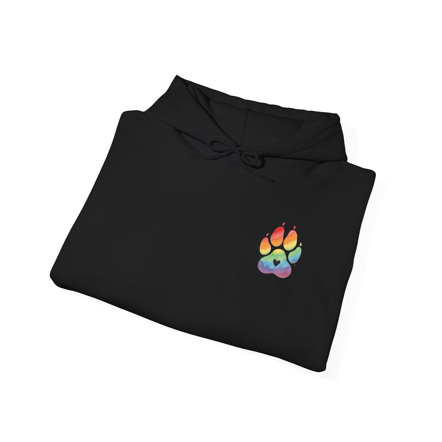 German Shepherd Rainbow Paw Hoodie --Pet Lover Sweatshirt  --Front and Back--Kindness Ripples