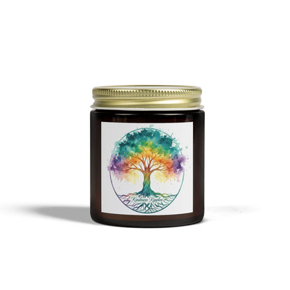 Rainbow Tree Scented Candle - Coconut Wax (4oz) - Kindness Collection