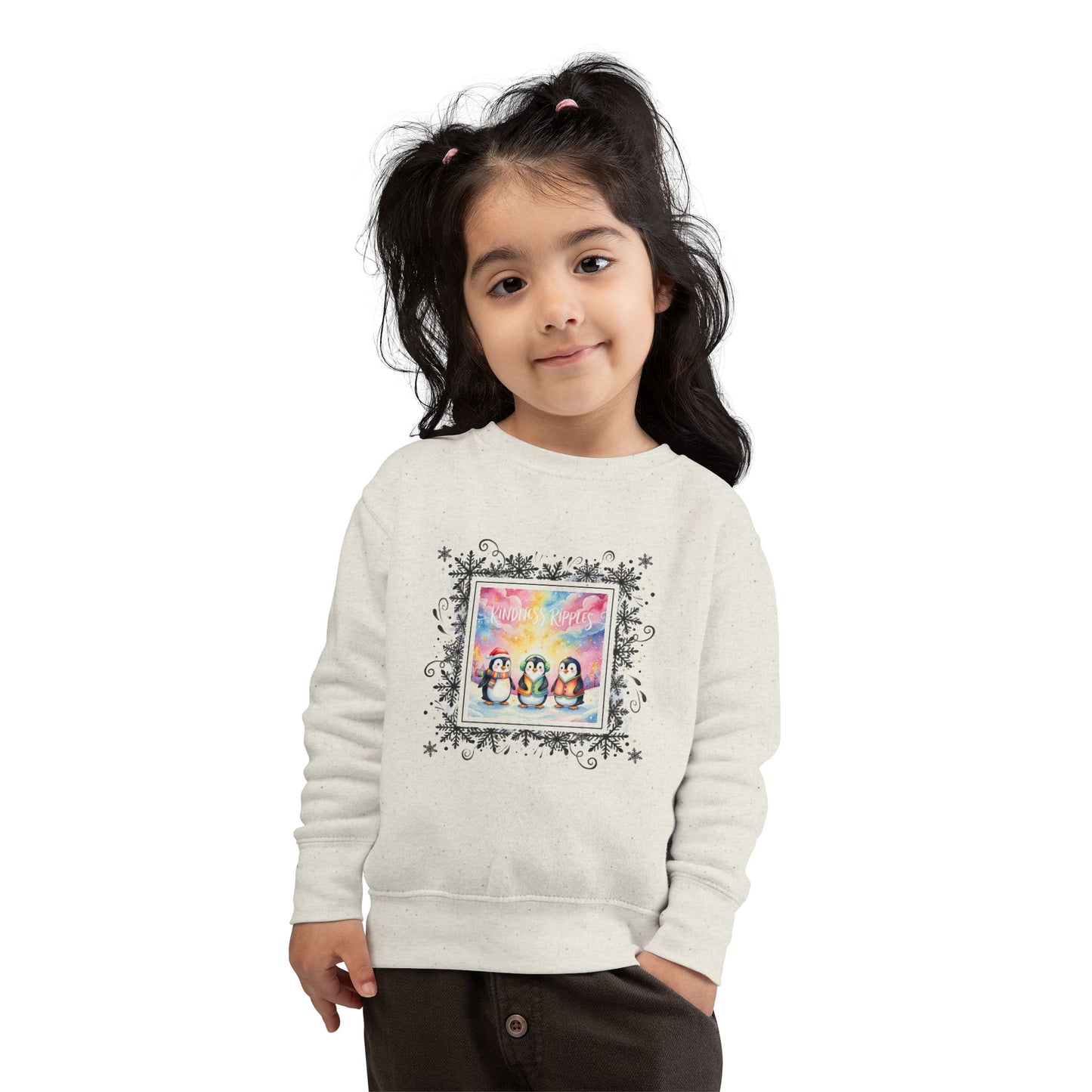 Adorable Penguin Toddler Sweatshirt for Winter Fun