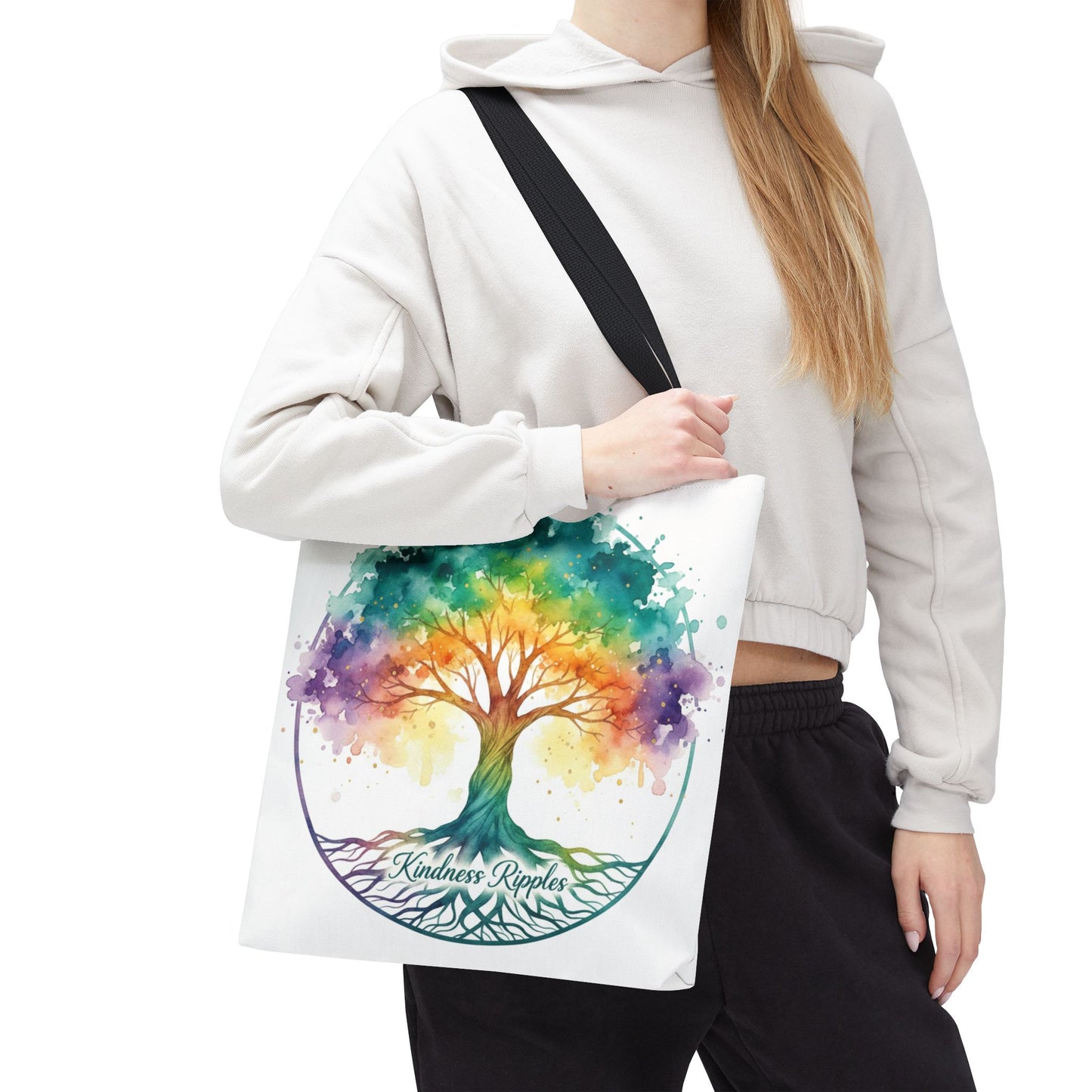 Colorful Kindness Tree Tote Bag