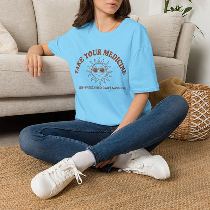 Take Your Medicine Sun T-Shirt — Self‑Prescribed Daily Sunshine Graphic Tee