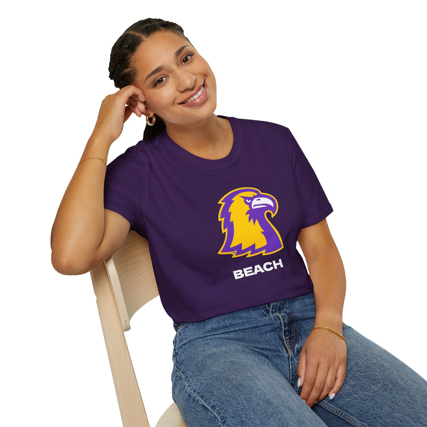 Beach Eagle Graphic T‑Shirt — 'TTU Beach' Vintage Logo Tee