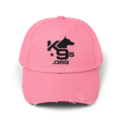 K9s.org Distressed Baseball Cap – Tactical Dog Rescue Logo Hat