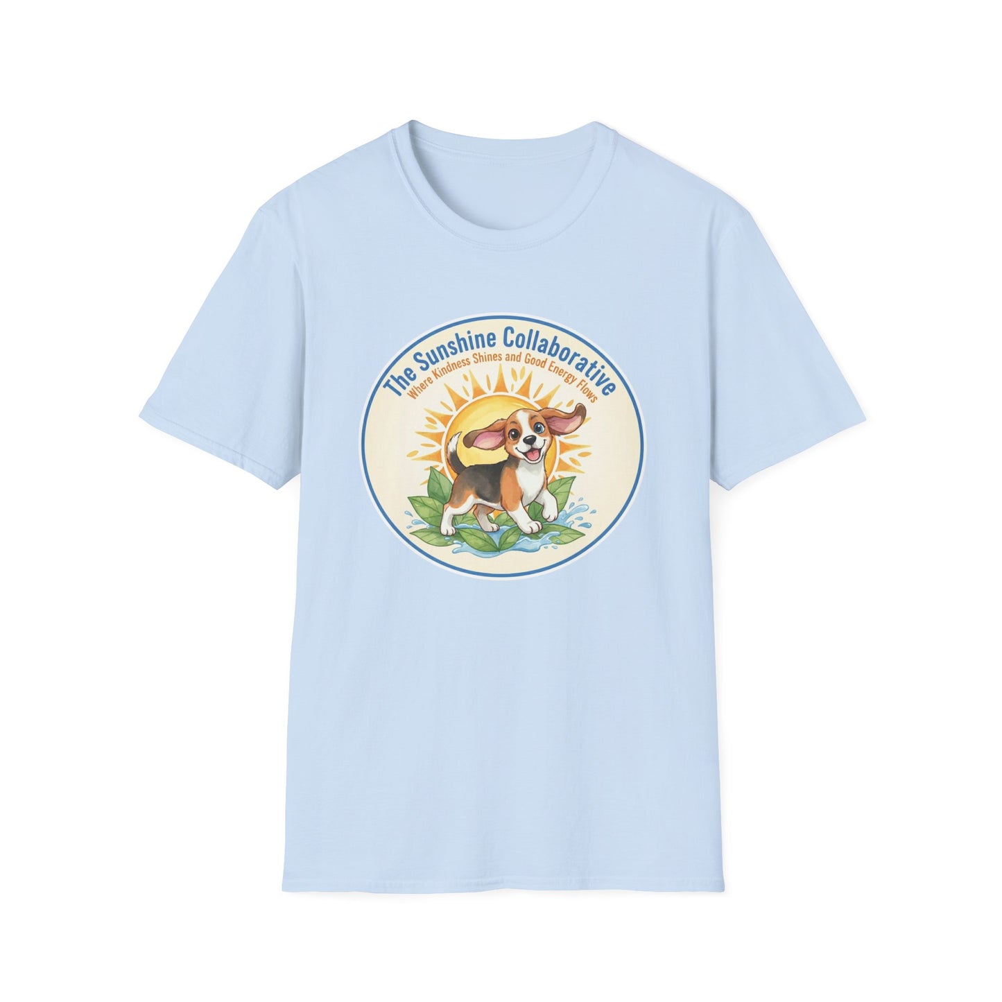 T-Shirt — 'The Sunshine Collaborative' Cute Beagle Sun Logo