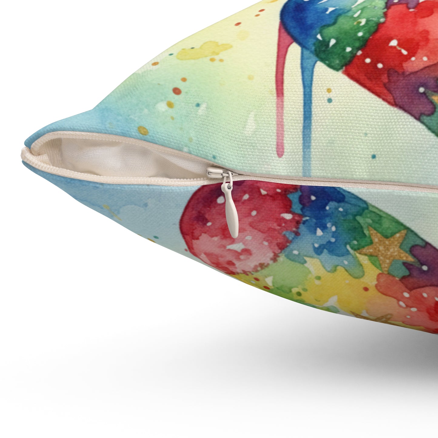 Colorful Holiday Pillow with 'HOPE' Design