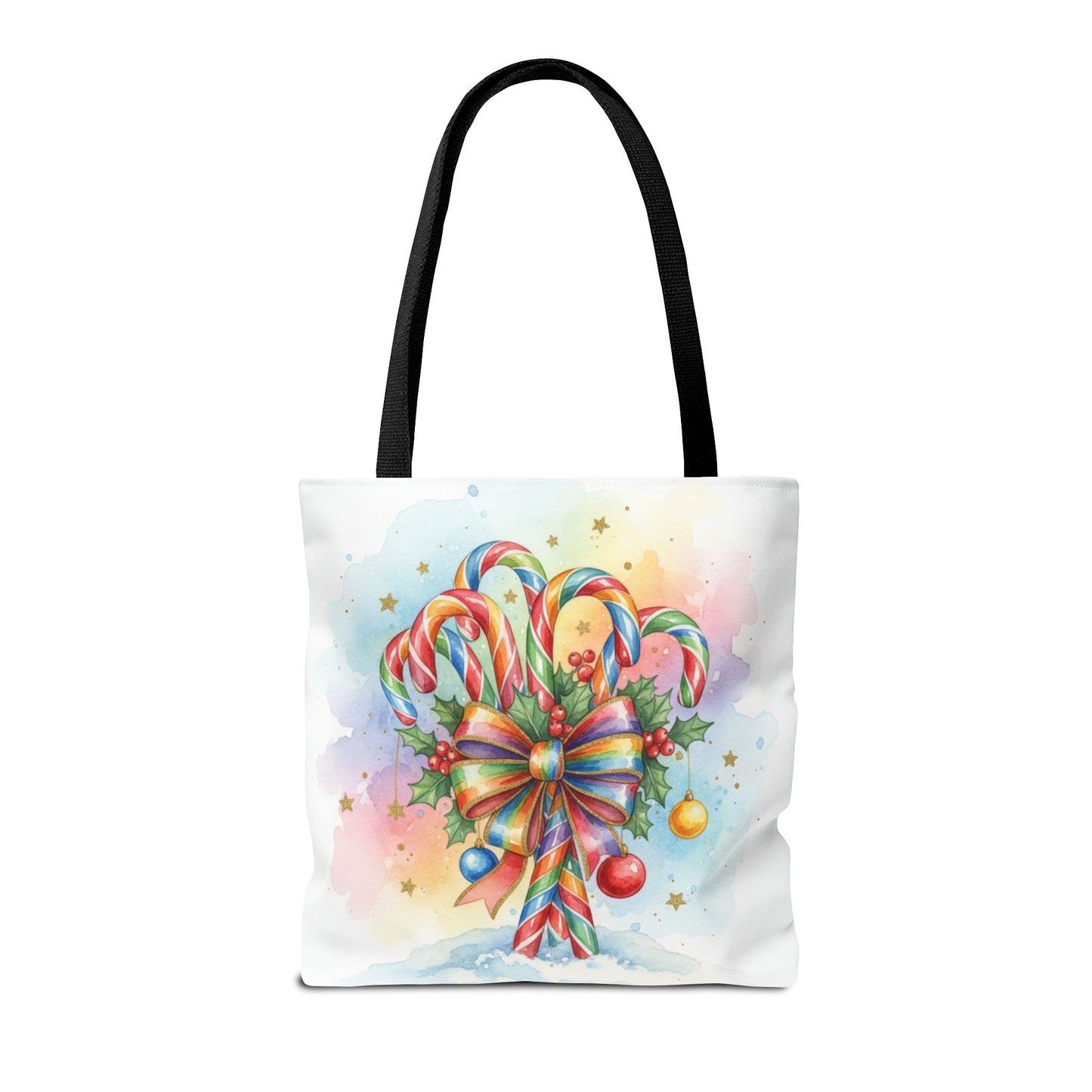 Festive Candy Cane Tote Bag