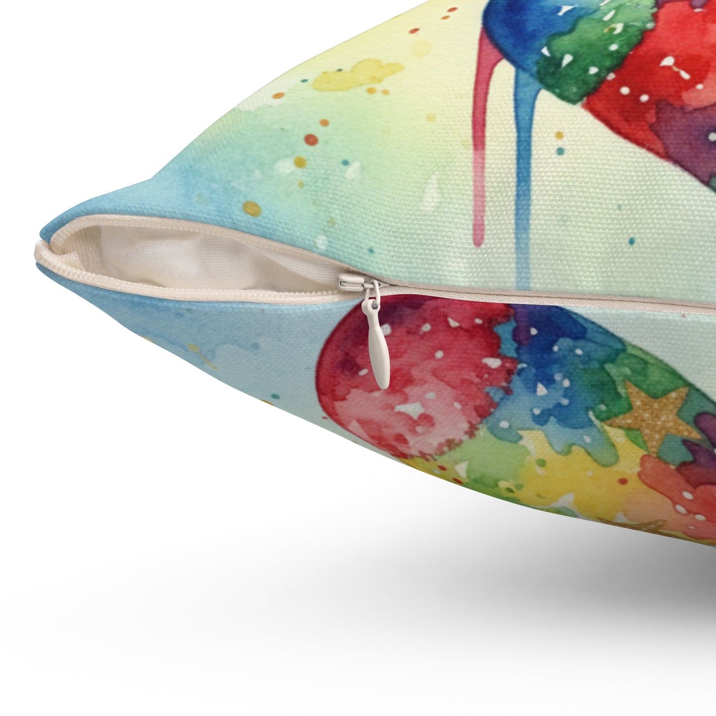 Colorful Holiday Pillow with 'HOPE' Design