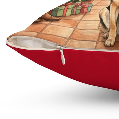 Square Pillow - Patient German Shepherd Design