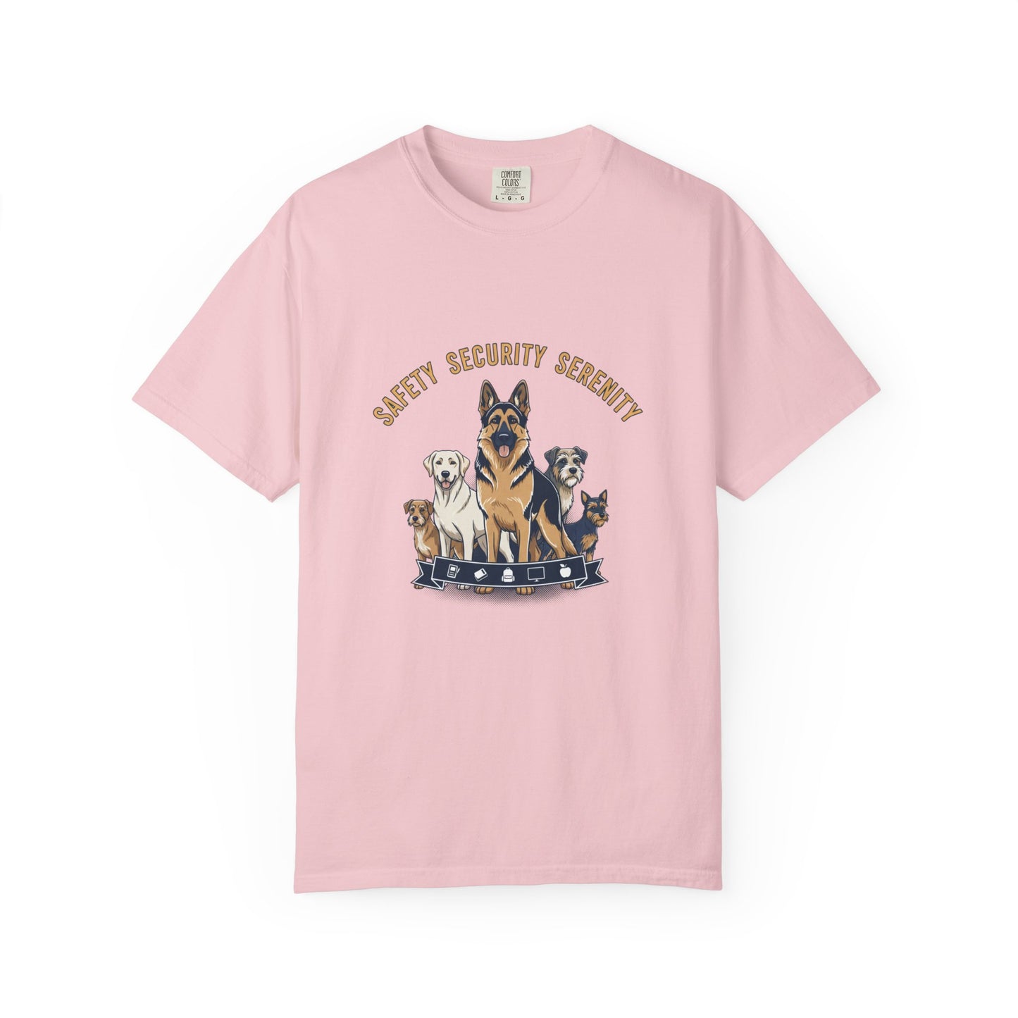 Safety Security Serenity T-Shirt — Dog Pack Graphic Tee