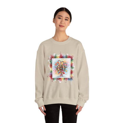 Christmas Candy Cane Crewneck Sweatshirt