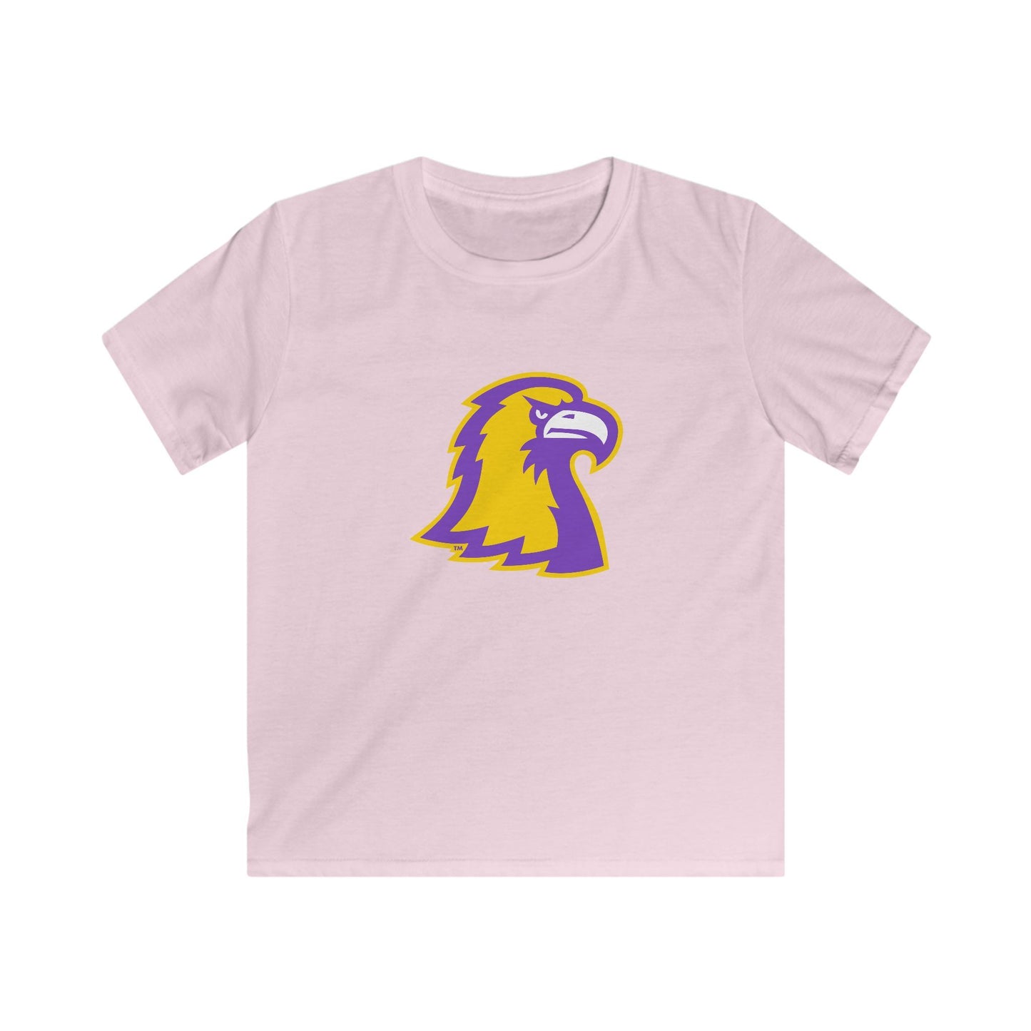 Kids Golden Eagle Mascot T‑Shirt — Purple & Gold School Spirit Tee TN Tech