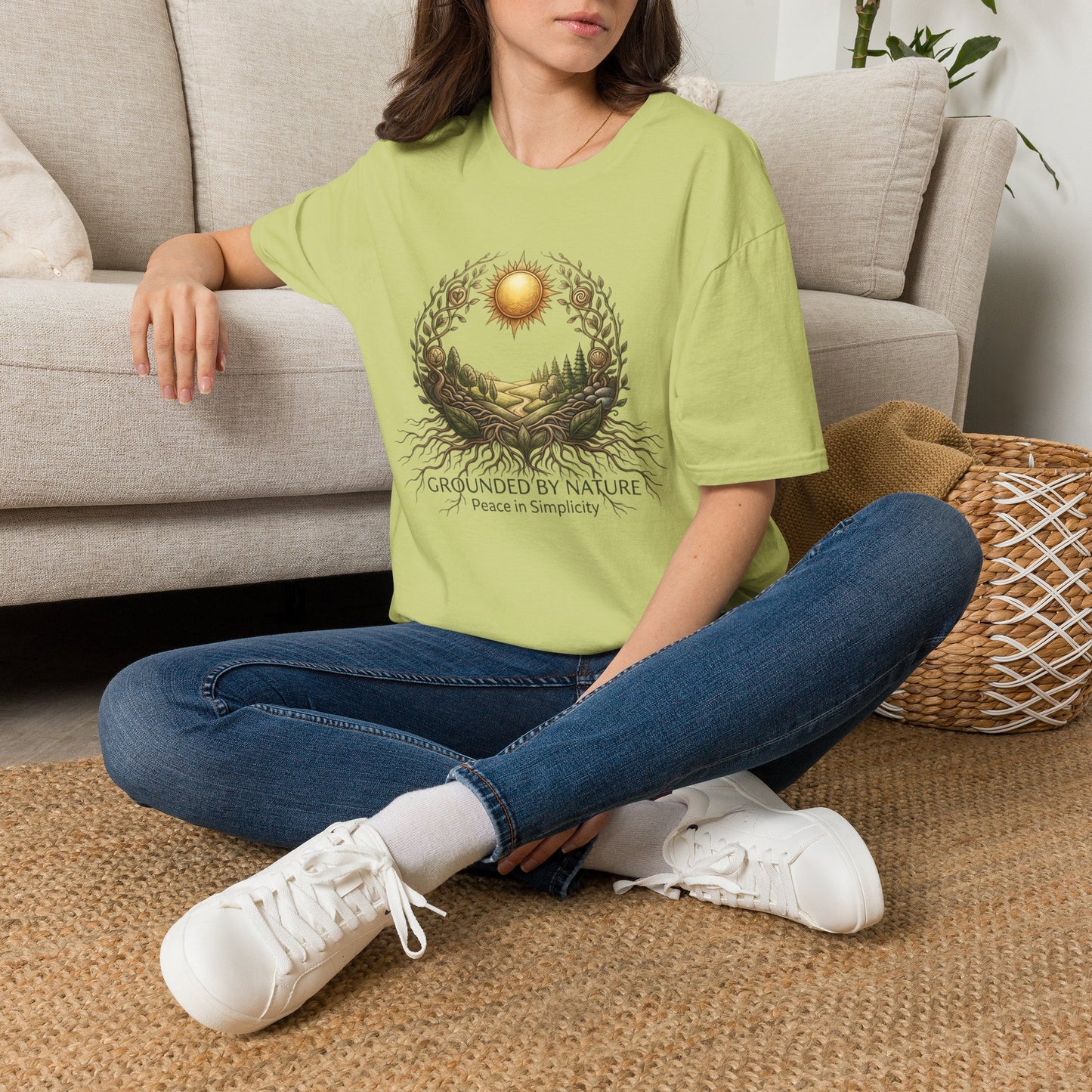 Nature Sunscape T-Shirt — Surrounded by Nature Graphic