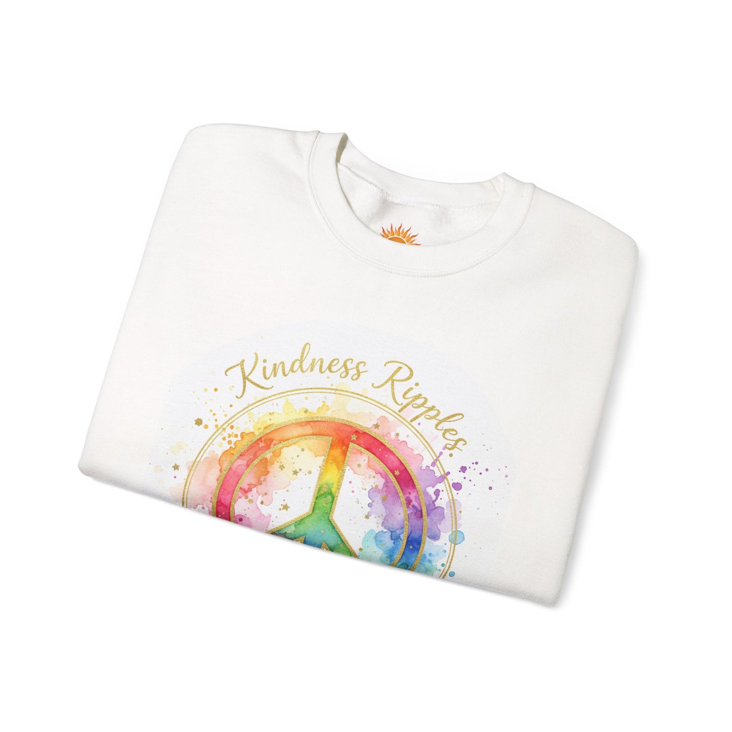 Peace & Kindness Crewneck Sweatshirt - Unisex Heavy Blend