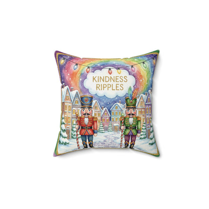 Square Pillow Nutcrackers Spun Polyester