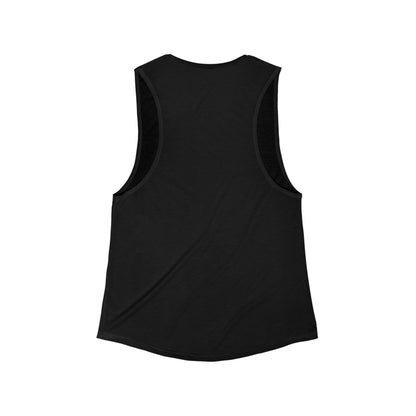 Tennessee Tech Women’s Flow Scoop Muscle Tank - Purple & Gold Logo