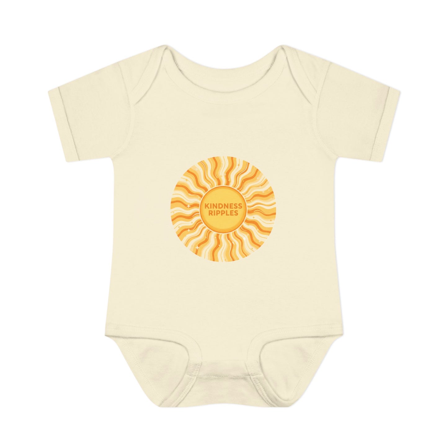 Sunshine Infant Bodysuit - "Mindfulness Ripple" Design for Newborns