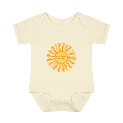 Sunshine Infant Bodysuit - "Mindfulness Ripple" Design for Newborns