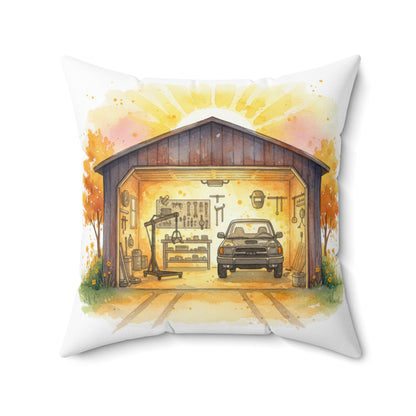 Pillow Dream Garage Sunset