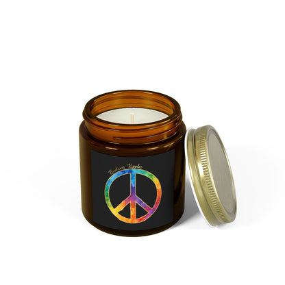 Peaceful Vibes Scented Candles - Coconut Apricot Wax (4oz)