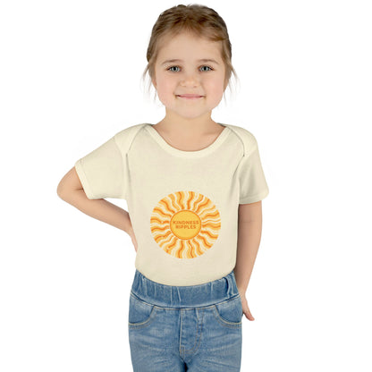 Sunshine Infant Bodysuit - "Mindfulness Ripple" Design for Newborns
